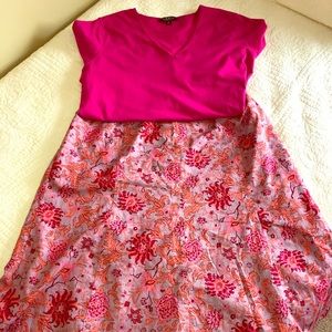 Liz Claiborne Skirt sz 18/Lauren Pink Skirt sz 2x
